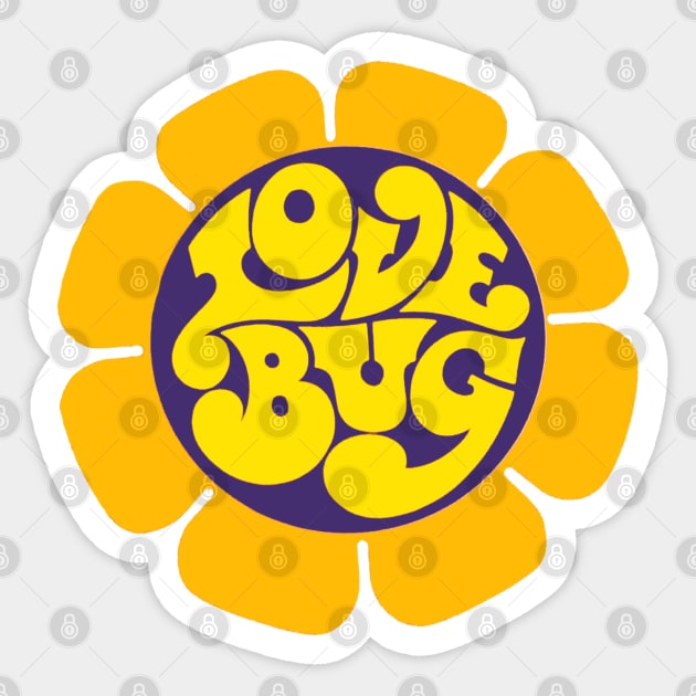 Vintage 70s Love Bug Brady Bunch Sticker by Pop Fan Shop